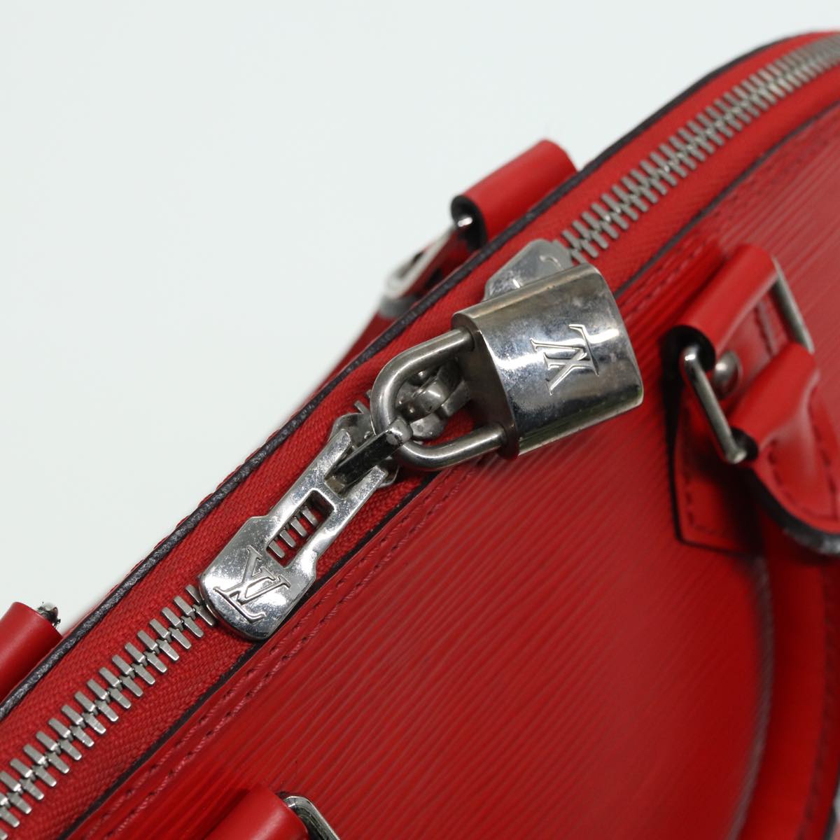 LOUIS VUITTON Epi Alma PM Hand Bag Red Car Mine M4058E LV Auth 84270