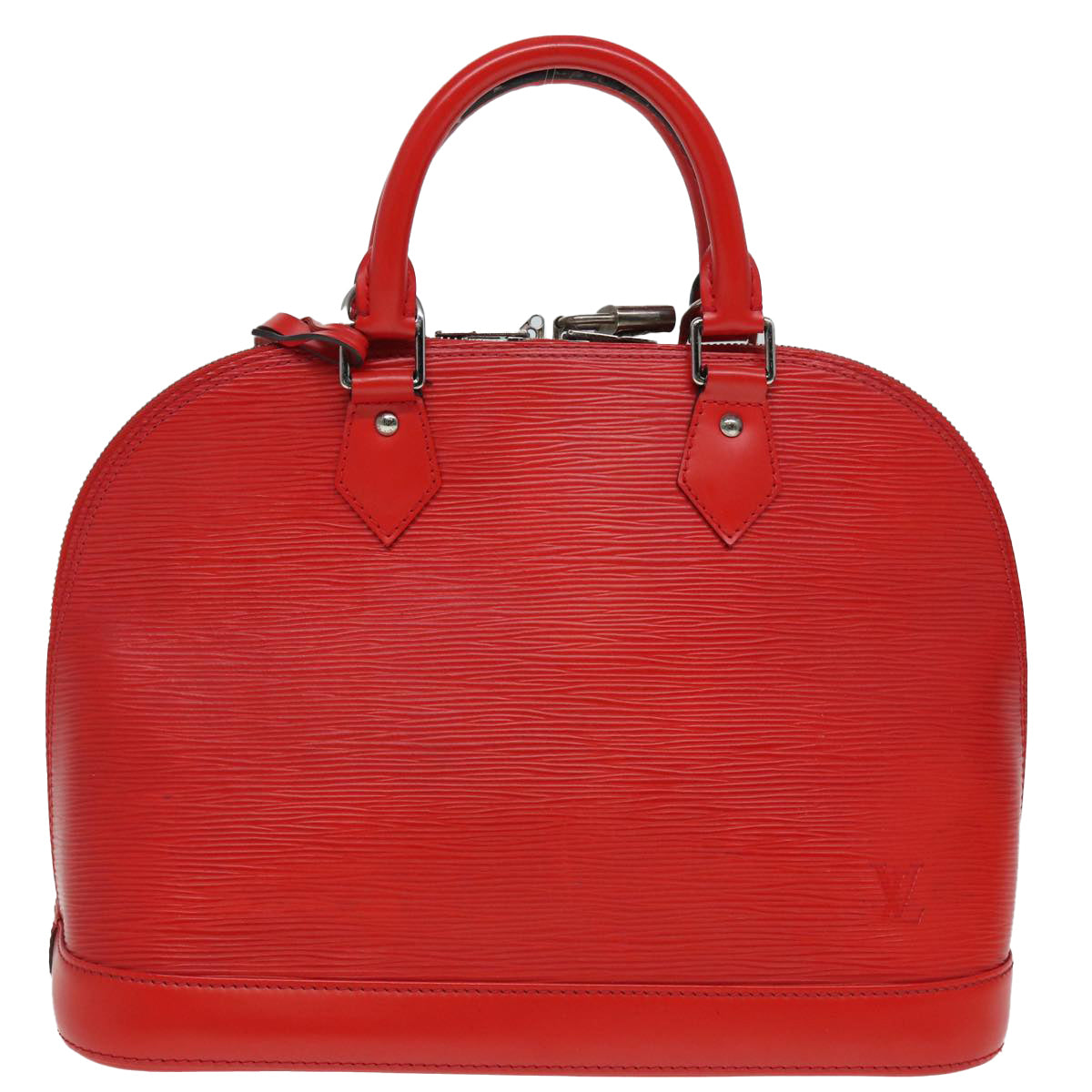 LOUIS VUITTON Epi Alma PM Hand Bag Red Car Mine M4058E LV Auth 84270