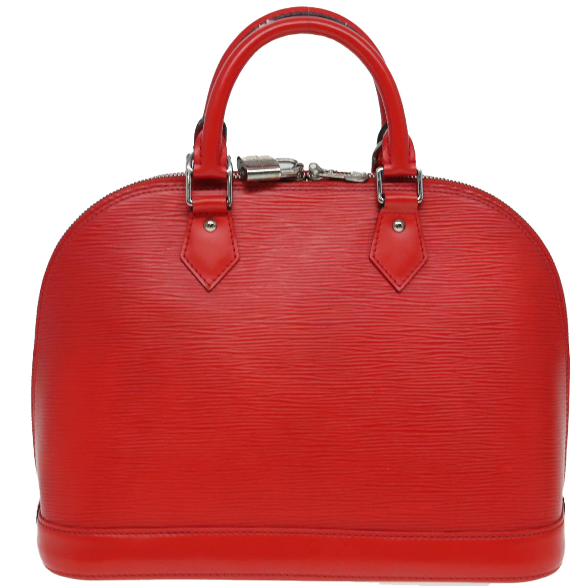 LOUIS VUITTON Epi Alma PM Hand Bag Red Car Mine M4058E LV Auth 84270