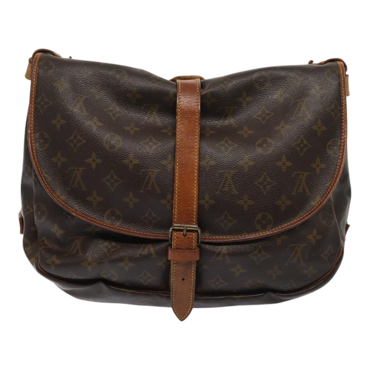 LOUIS VUITTON Monogram Saumur 35 Shoulder Bag M42254 LV Auth 84275 - 0