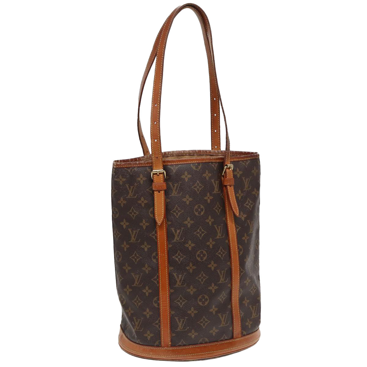 LOUIS VUITTON Monogram Bucket GM Shoulder Bag M42236 LV Auth 84283