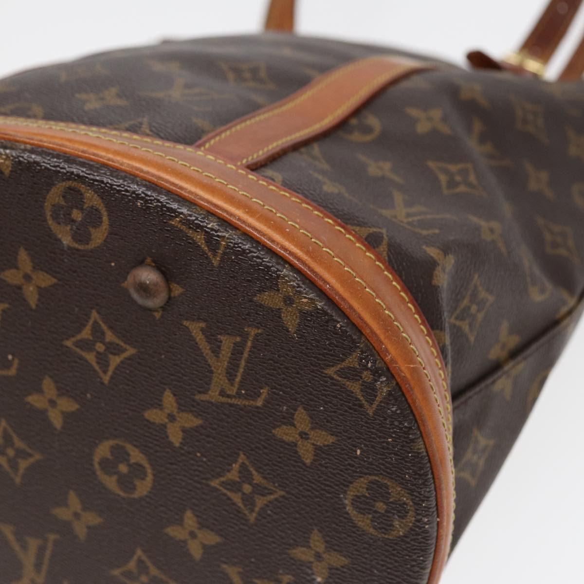 LOUIS VUITTON Monogram Bucket GM Shoulder Bag M42236 LV Auth 84283