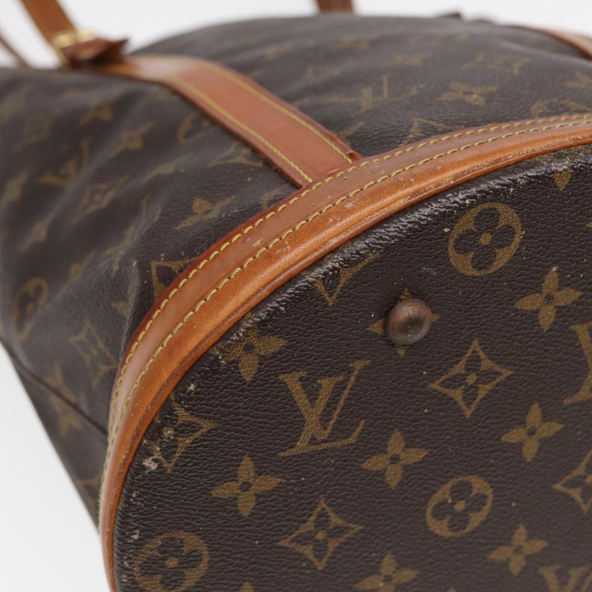 LOUIS VUITTON Monogram Bucket GM Shoulder Bag M42236 LV Auth 84283