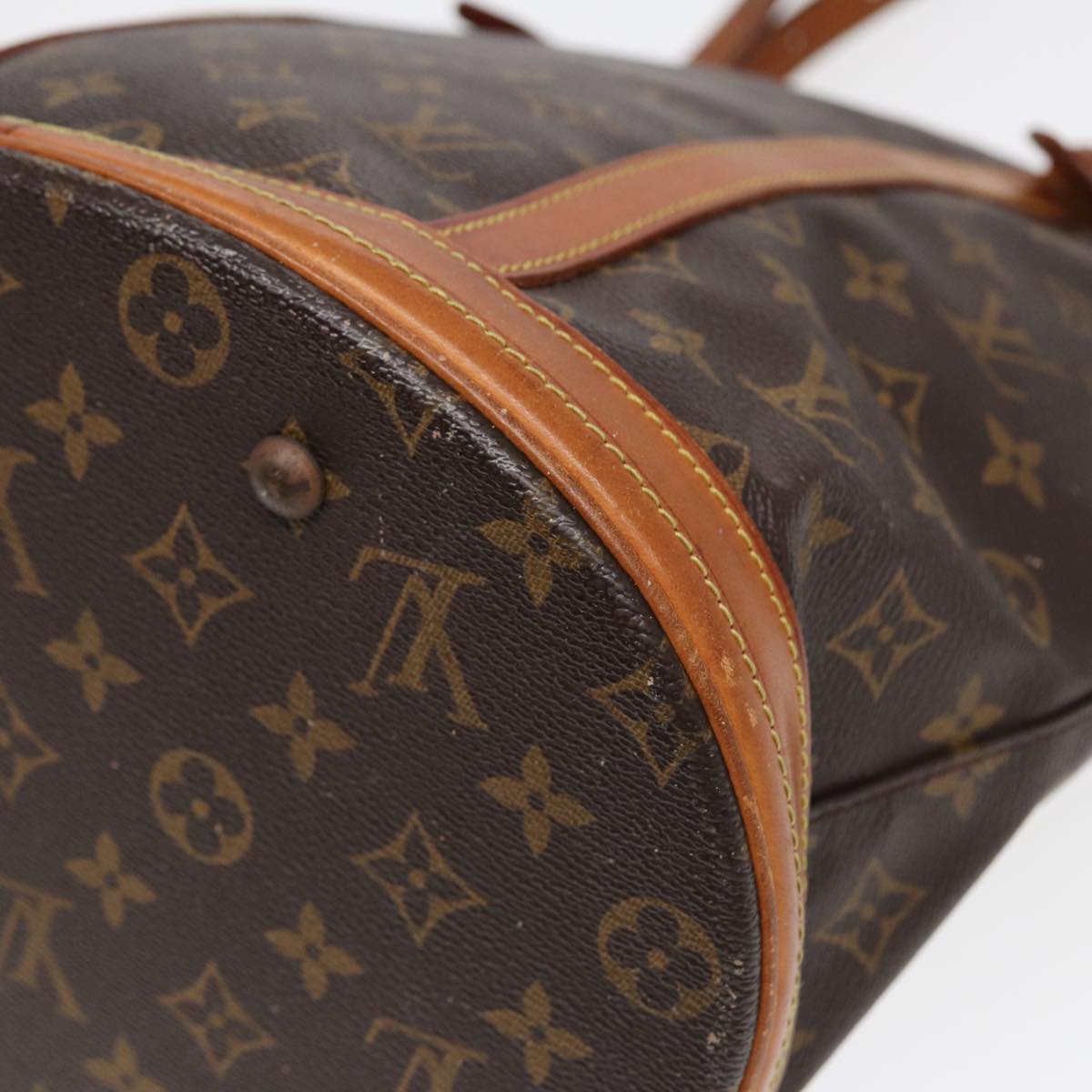 LOUIS VUITTON Monogram Bucket GM Shoulder Bag M42236 LV Auth 84283