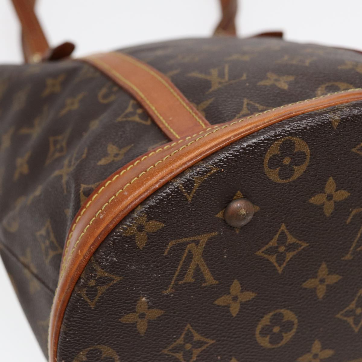 LOUIS VUITTON Monogram Bucket GM Shoulder Bag M42236 LV Auth 84283