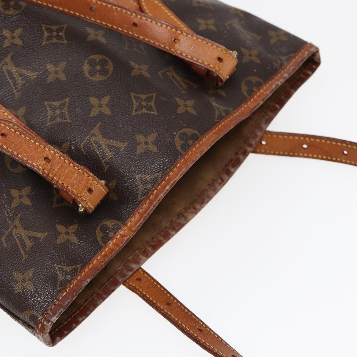 LOUIS VUITTON Monogram Bucket GM Shoulder Bag M42236 LV Auth 84283