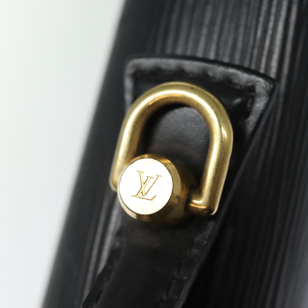 LOUIS VUITTON Epi Porte Documents Bandouliere Black M54462 LV Auth 84286