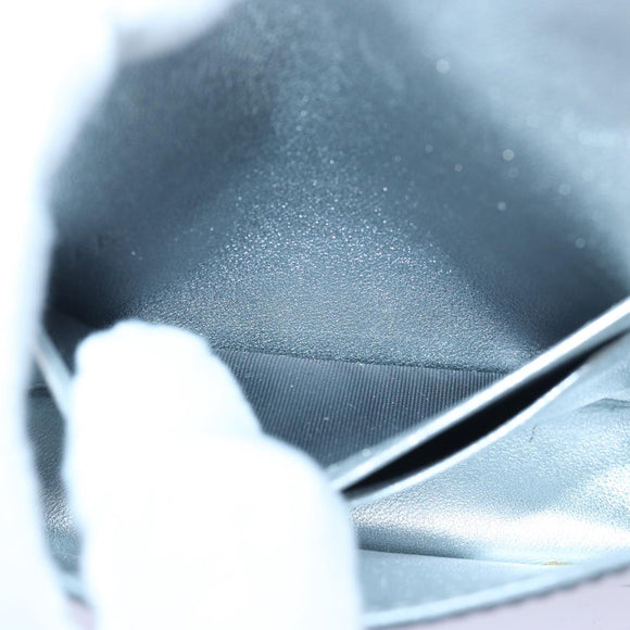 PRADA Shoulder Pouch Triangle Panel Silver Auth 84299