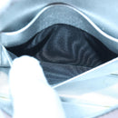 PRADA Shoulder Pouch Triangle Panel Silver Auth 84299-24