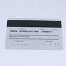 PRADA Shoulder Pouch Triangle Panel Silver Auth 84299-25