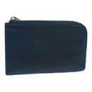 LOUIS VUITTON Epi Porte Monnaie NM Coin Purse Blue M61341 LV Auth 84301-1