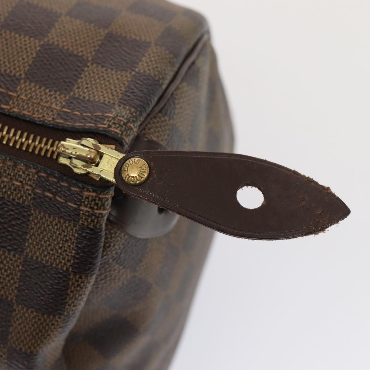 LOUIS VUITTON Damier Ebene Speedy 30 Hand Bag N41364 LV Auth 84324