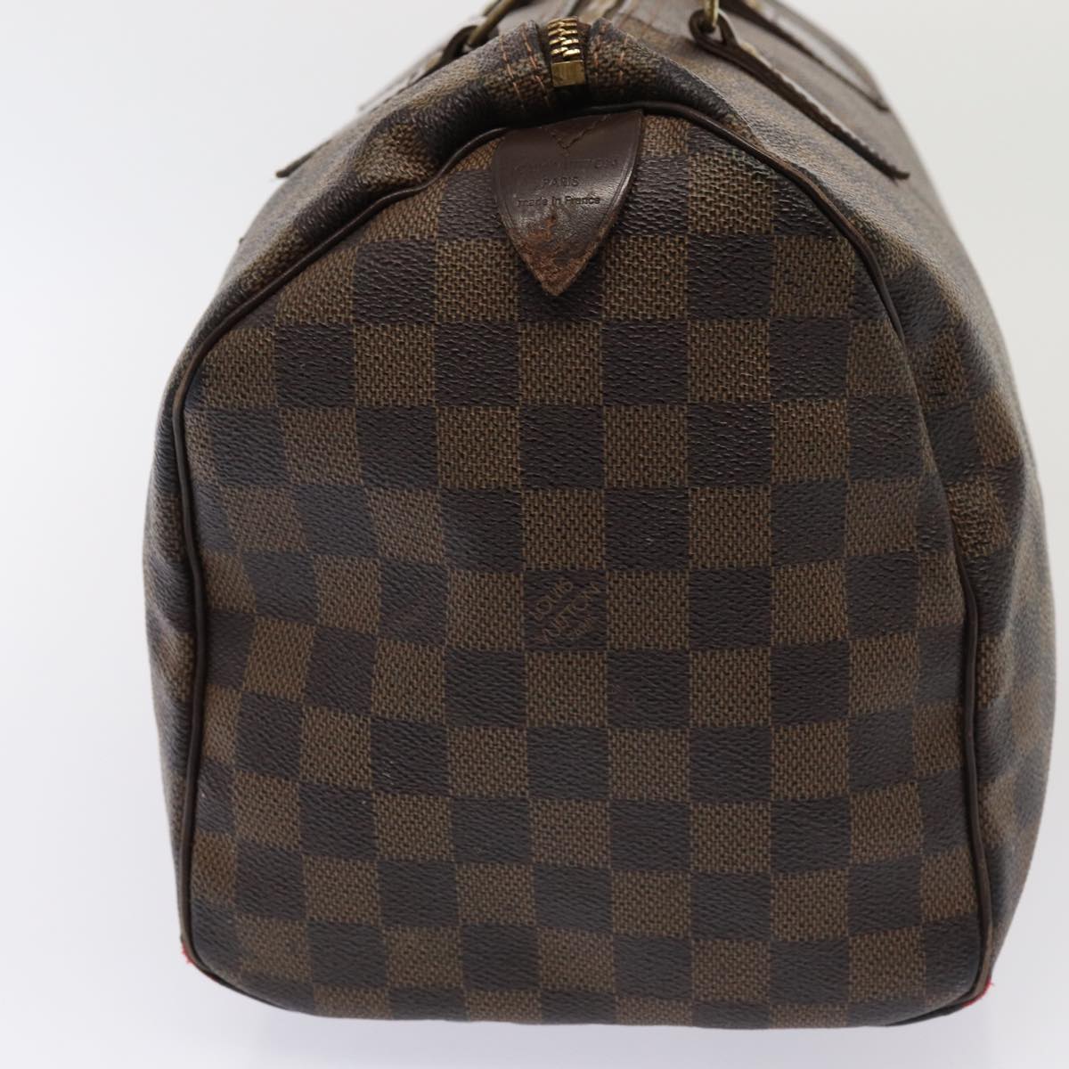 LOUIS VUITTON Damier Ebene Speedy 30 Hand Bag N41364 LV Auth 84324