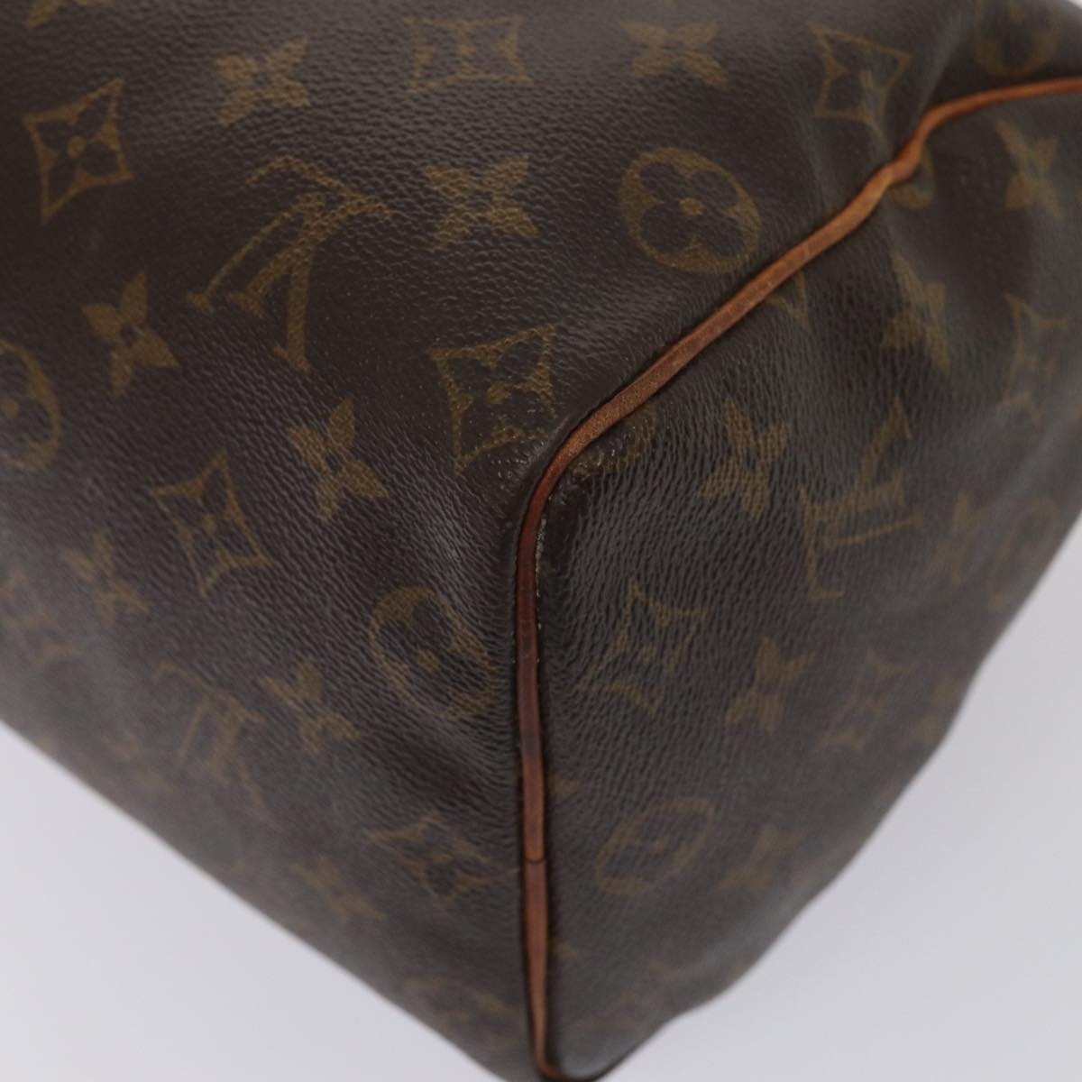 LOUIS VUITTON Monogram Speedy 25 Hand Bag M41528 LV Auth 84326