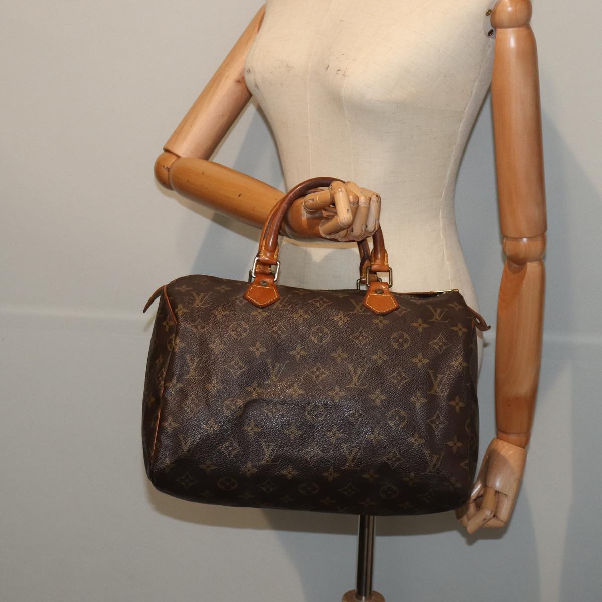 LOUIS VUITTON Monogram Speedy 30 Hand Bag M41526 LV Auth 84327