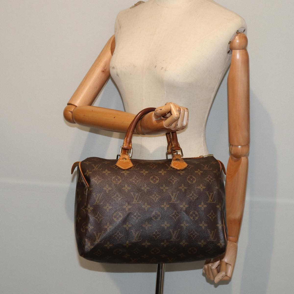 LOUIS VUITTON Monogram Speedy 30 Hand Bag M41526 LV Auth 84328