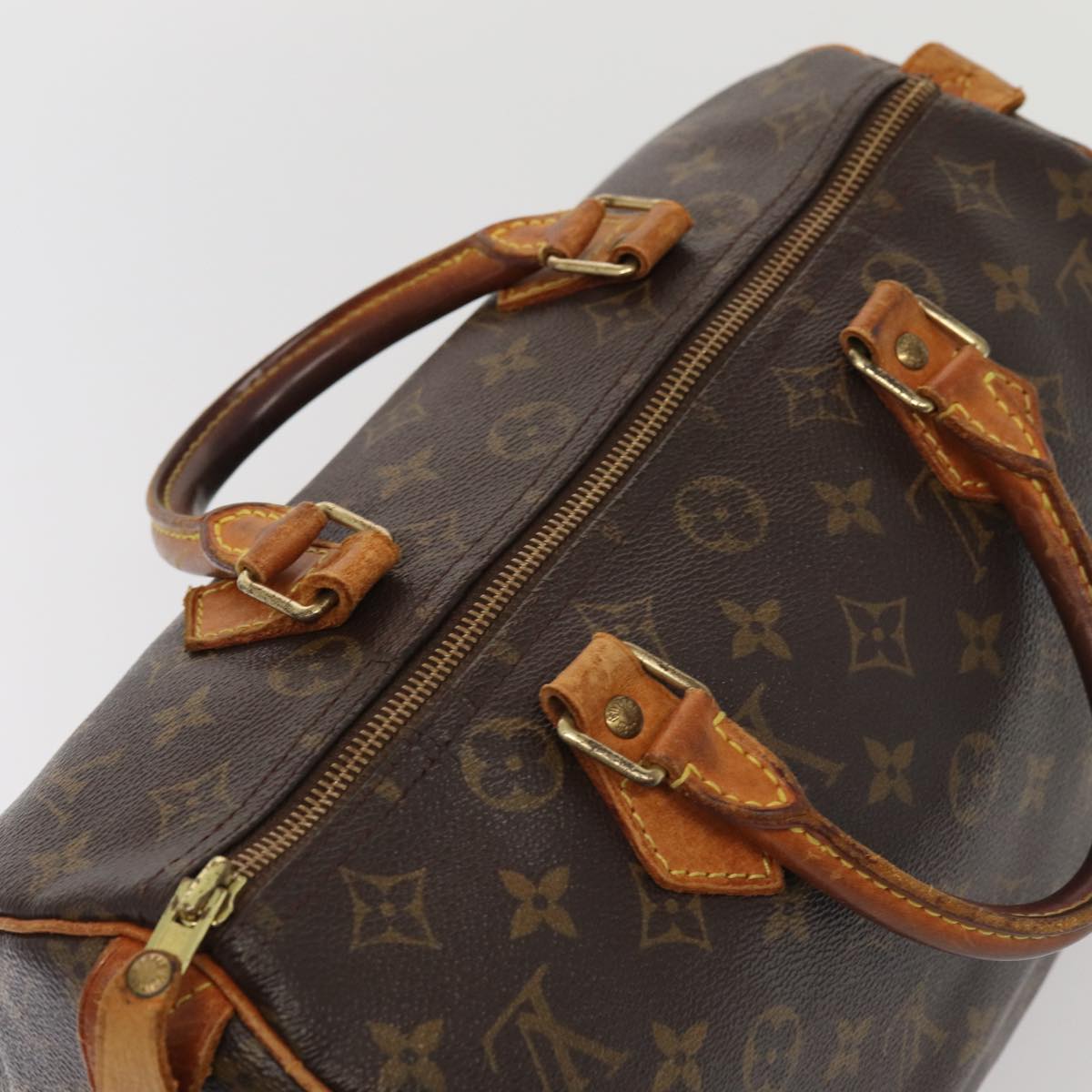 LOUIS VUITTON Monogram Speedy 30 Hand Bag M41526 LV Auth 84328