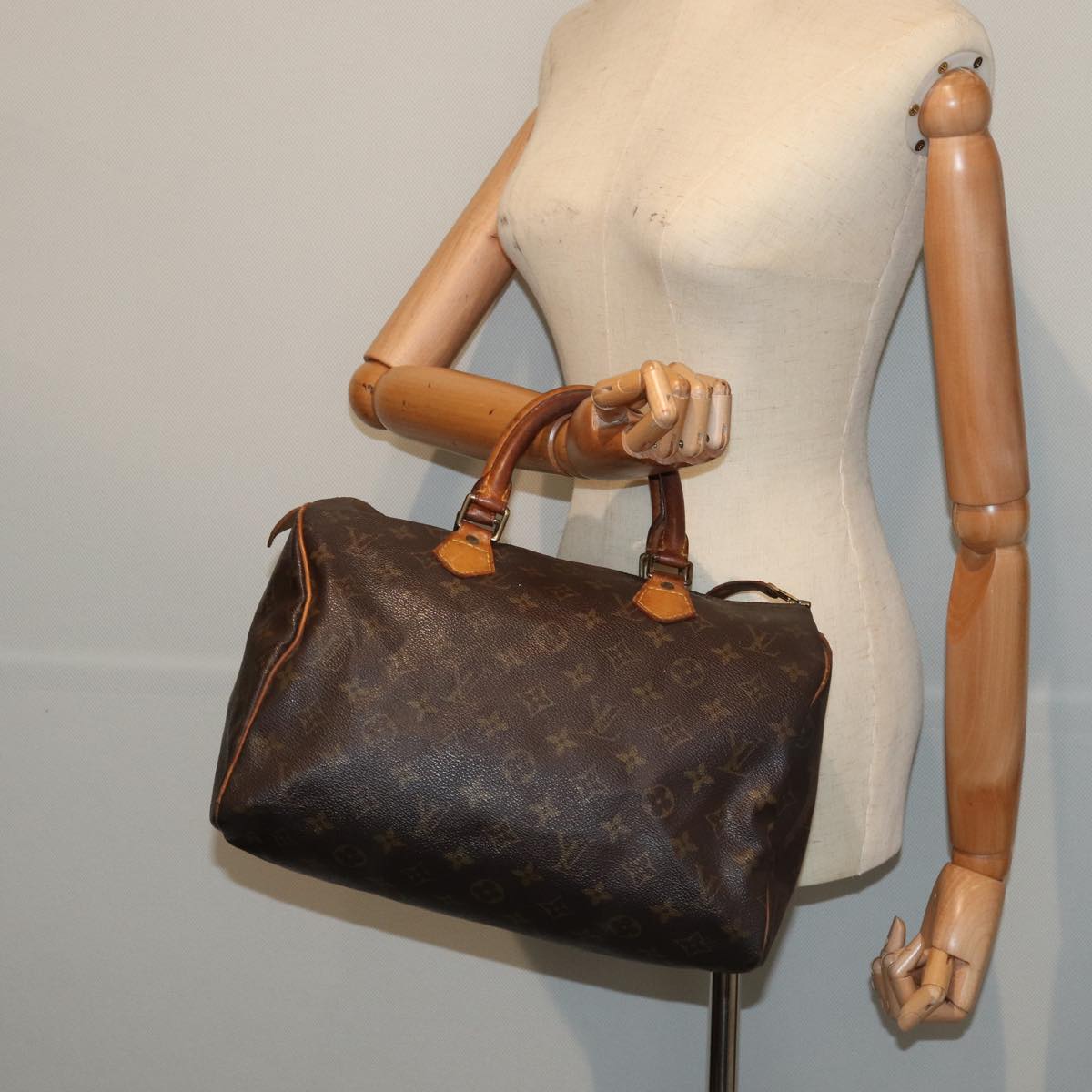 LOUIS VUITTON Monogram Speedy 30 Hand Bag M41526 LV Auth 84329