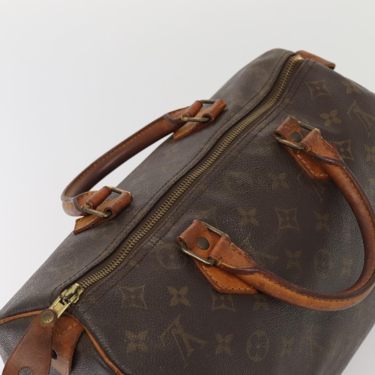 LOUIS VUITTON Monogram Speedy 30 Hand Bag M41526 LV Auth 84329