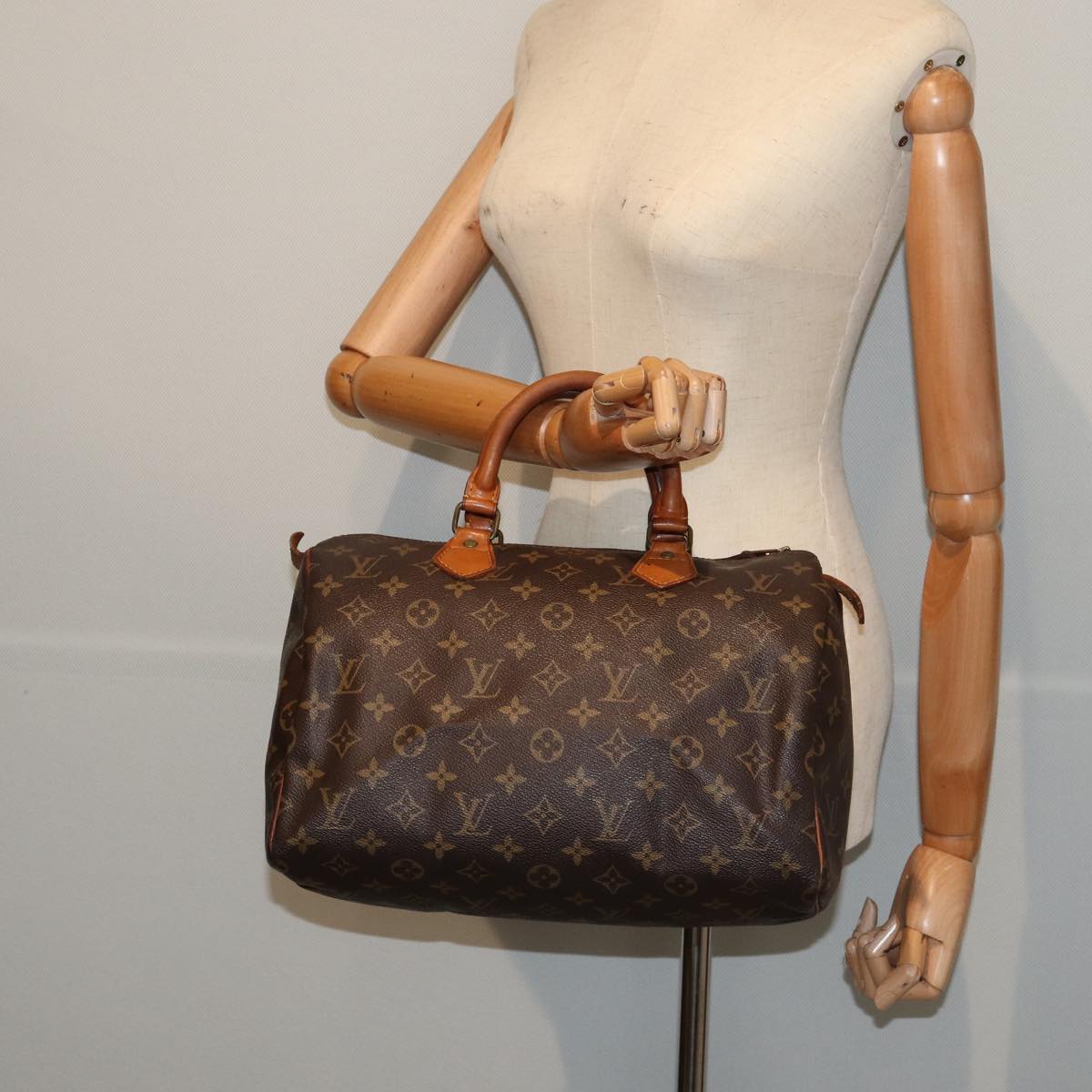 LOUIS VUITTON Monogram Speedy 30 Hand Bag M41526 LV Auth 84330