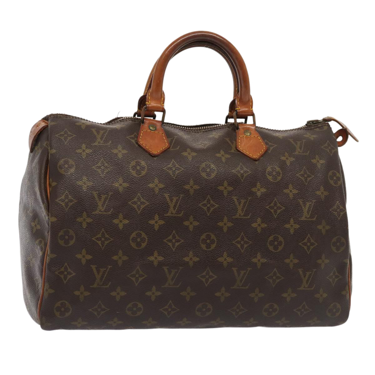 LOUIS VUITTON Monogram Speedy 35 Hand Bag M41524 LV Auth 84331