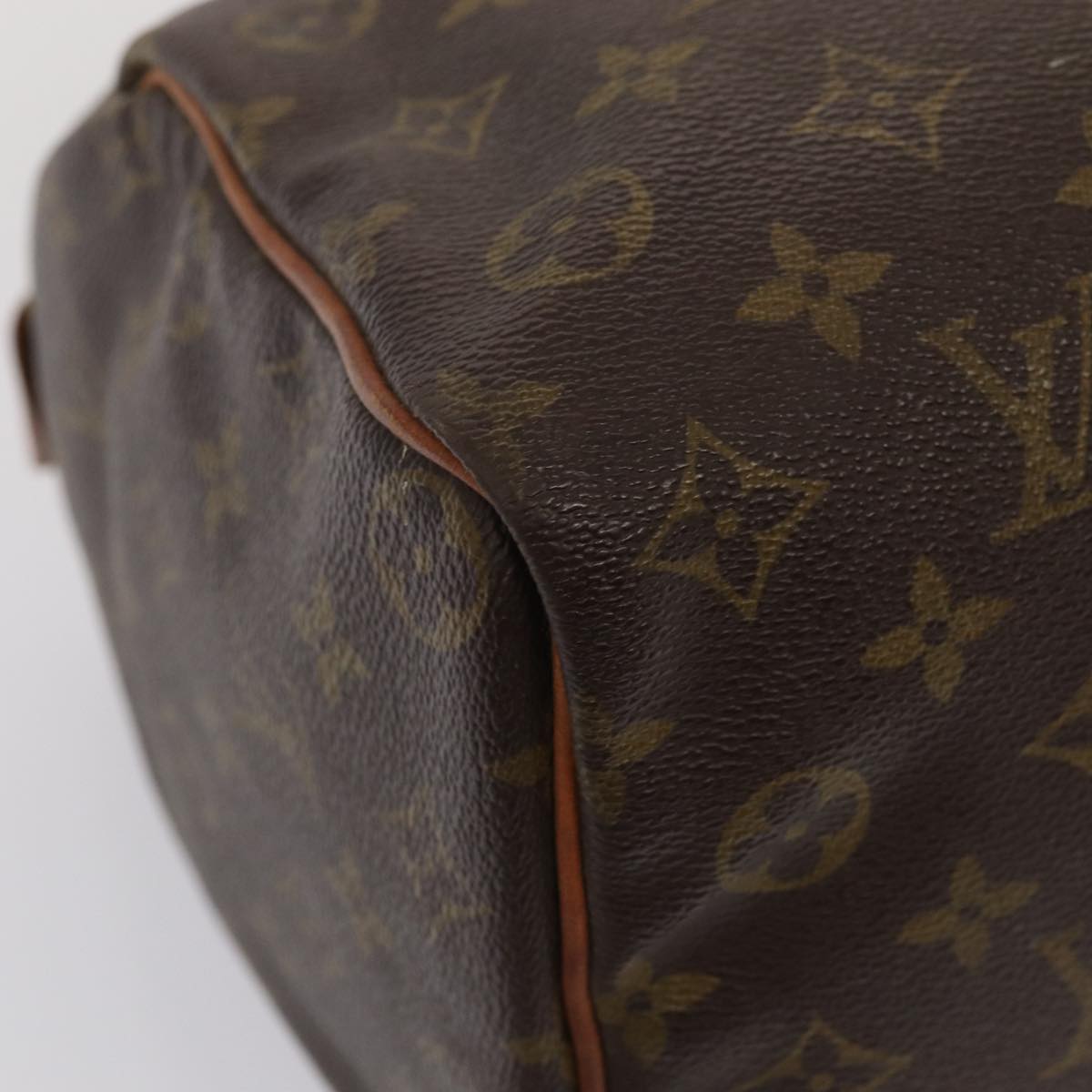 LOUIS VUITTON Monogram Speedy 35 Hand Bag M41524 LV Auth 84331