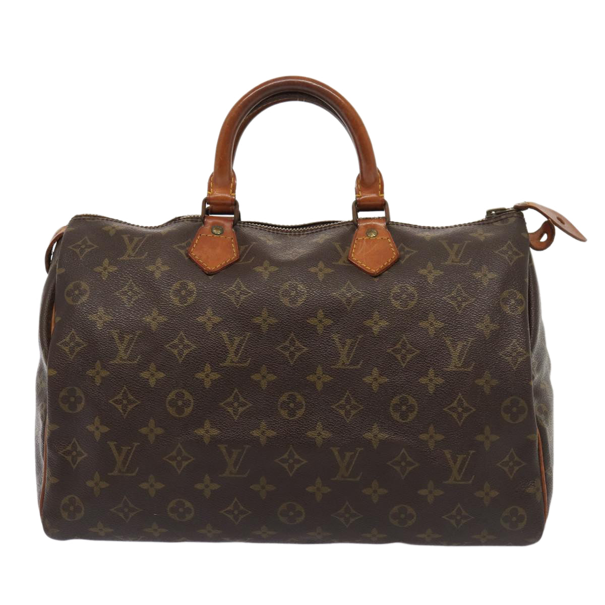 LOUIS VUITTON Monogram Speedy 35 Hand Bag M41524 LV Auth 84331