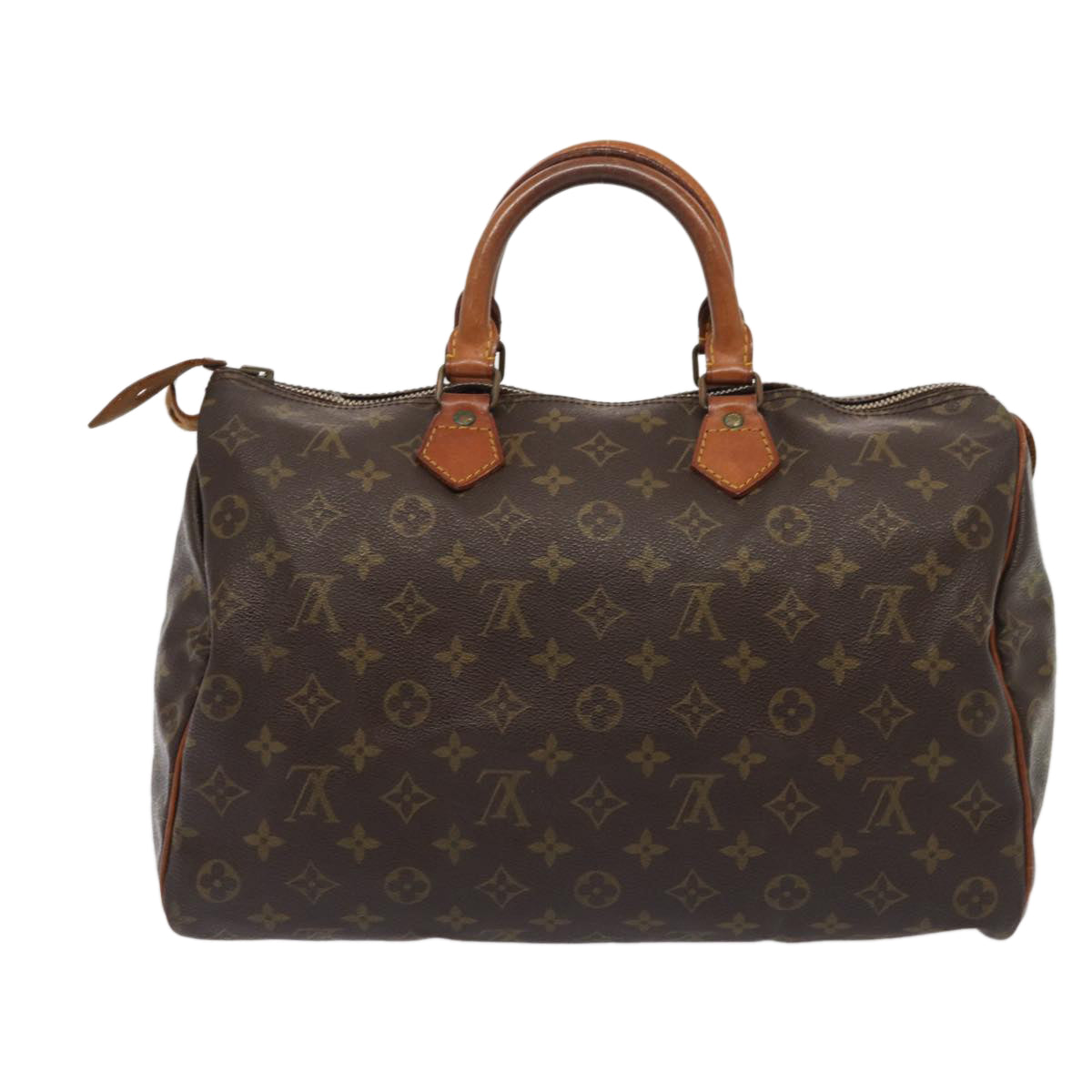 LOUIS VUITTON Monogram Speedy 35 Hand Bag M41524 LV Auth 84331