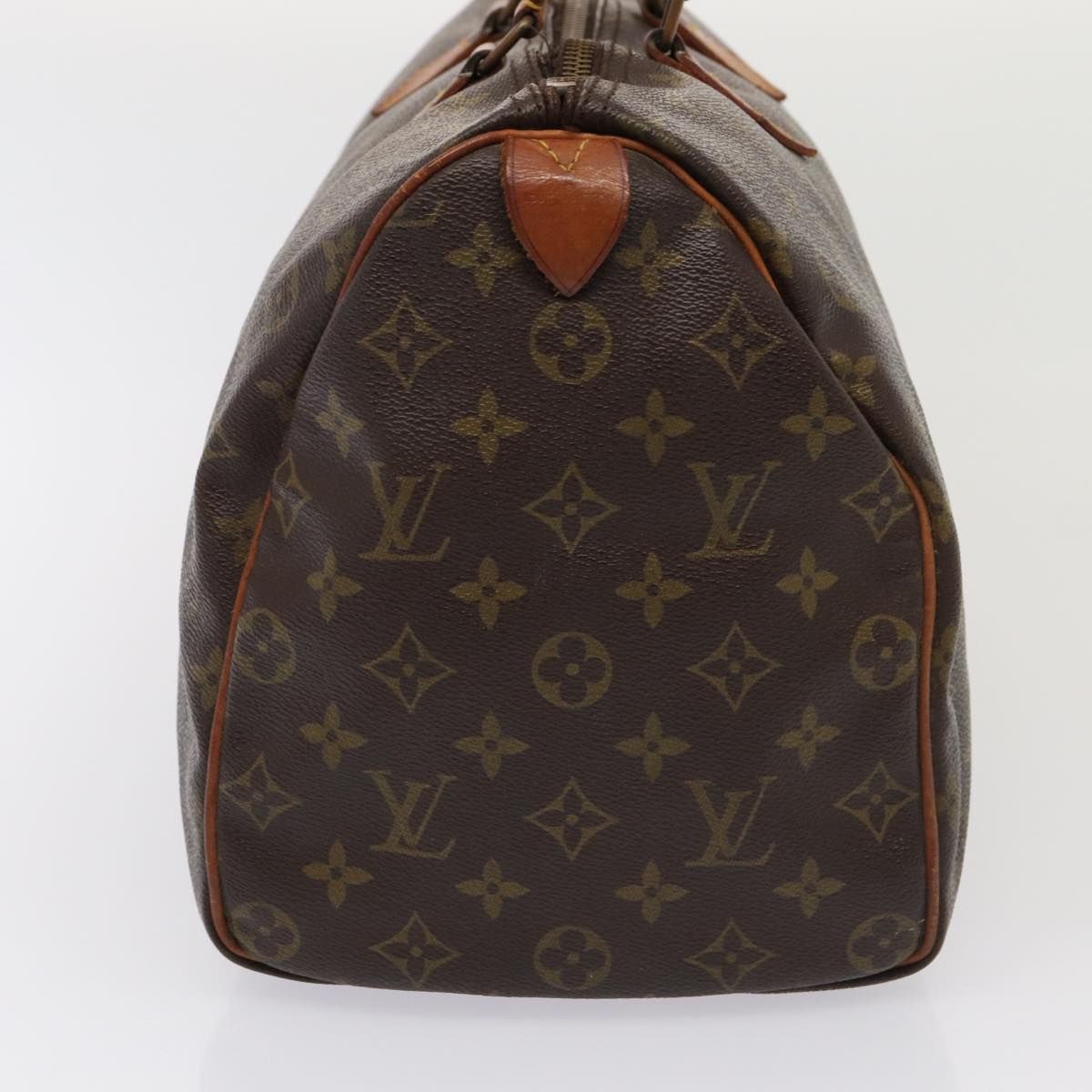 LOUIS VUITTON Monogram Speedy 35 Hand Bag M41524 LV Auth 84331