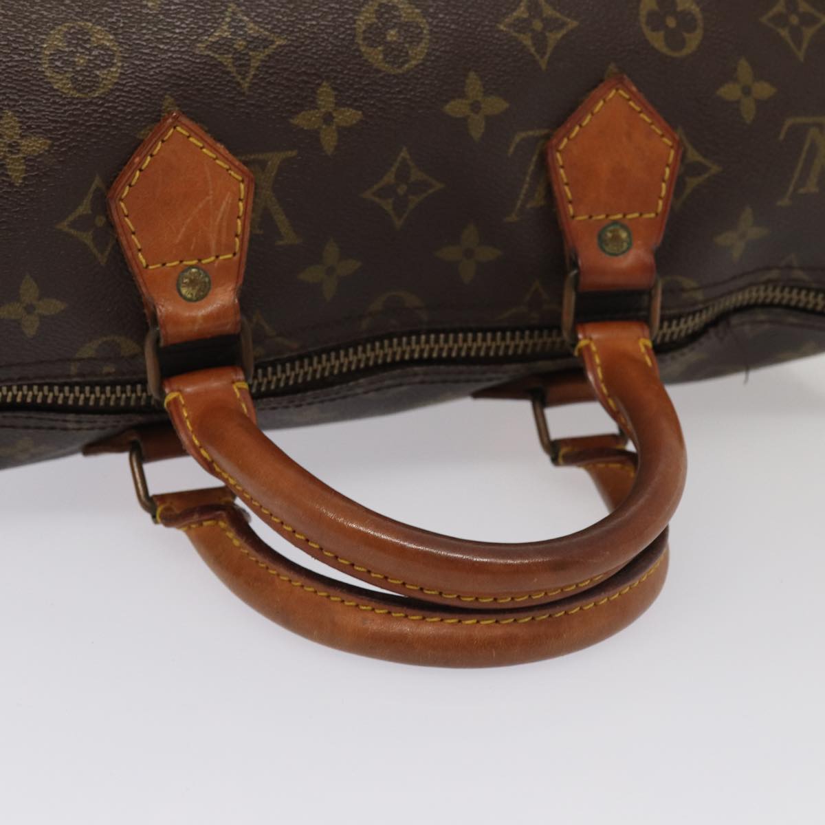 LOUIS VUITTON Monogram Speedy 35 Hand Bag M41524 LV Auth 84331