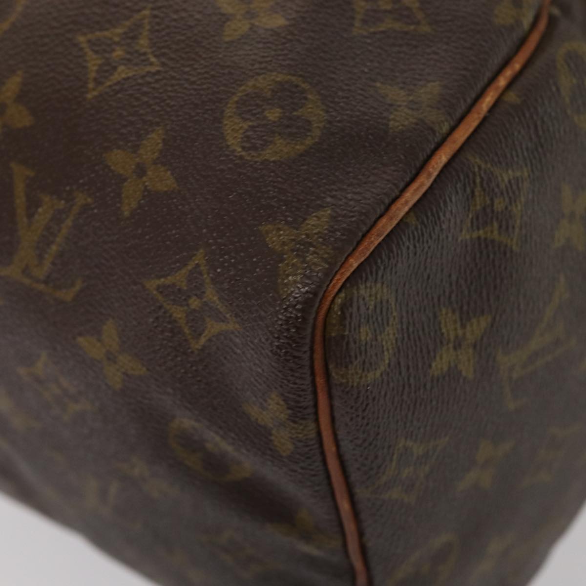 LOUIS VUITTON Monogram Speedy 35 Hand Bag M41524 LV Auth 84332