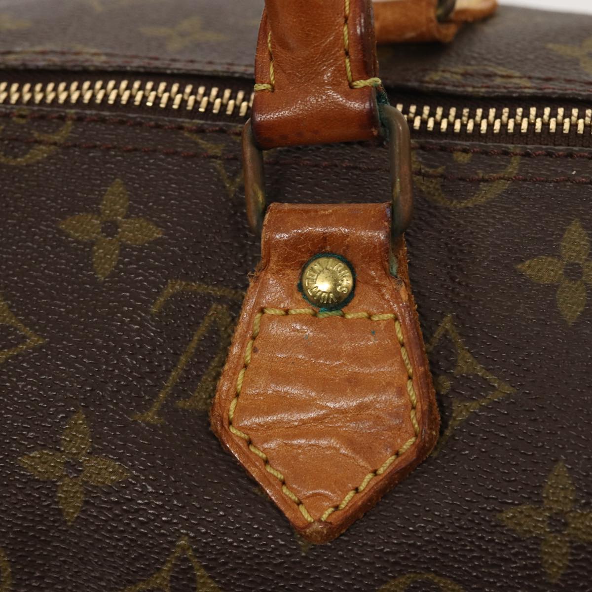 LOUIS VUITTON Monogram Speedy 35 Hand Bag M41524 LV Auth 84332