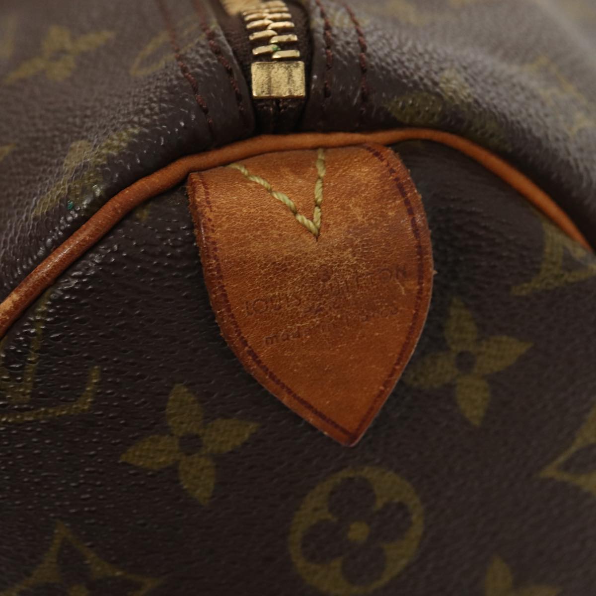 LOUIS VUITTON Monogram Speedy 35 Hand Bag M41524 LV Auth 84332