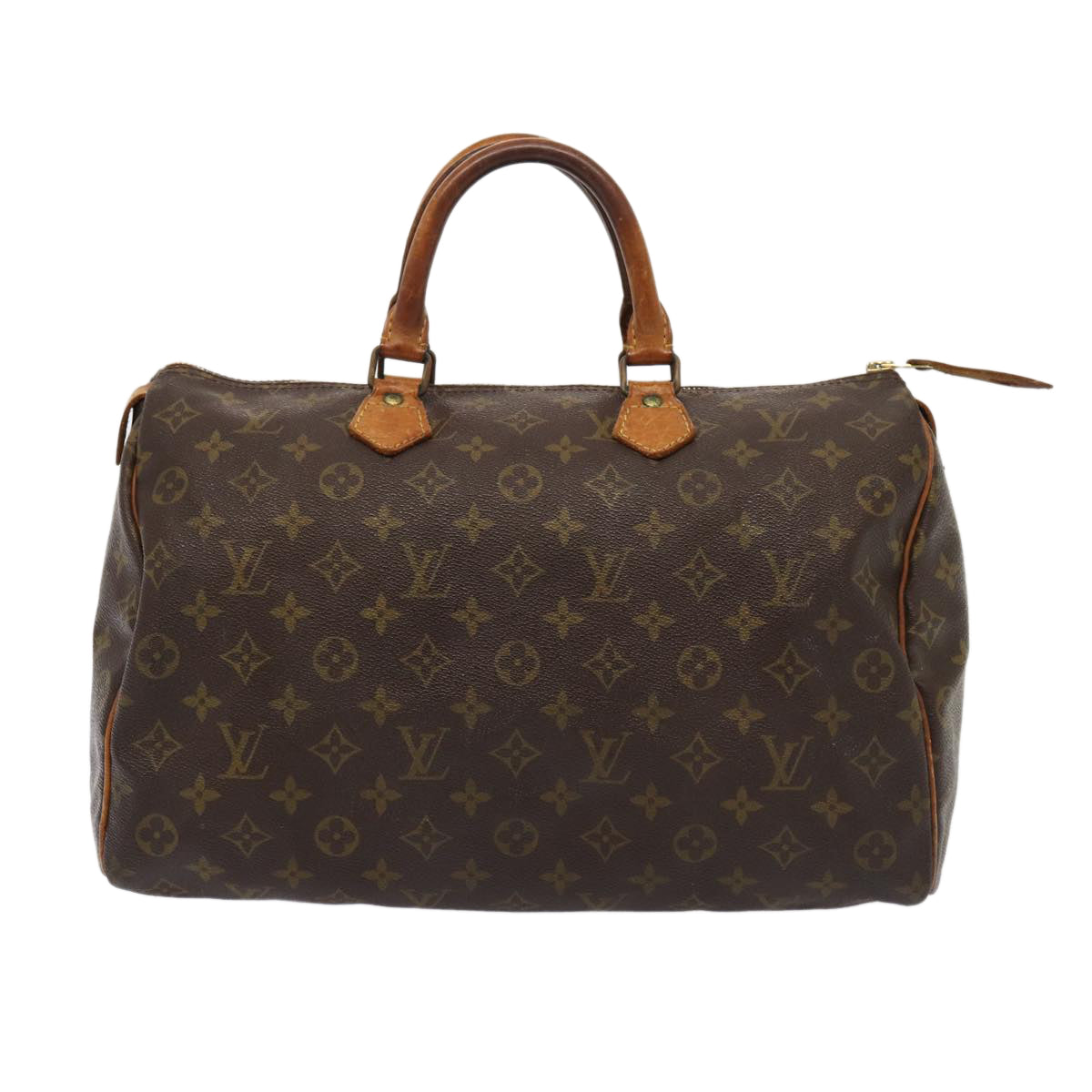 LOUIS VUITTON Monogram Speedy 35 Hand Bag M41524 LV Auth 84332