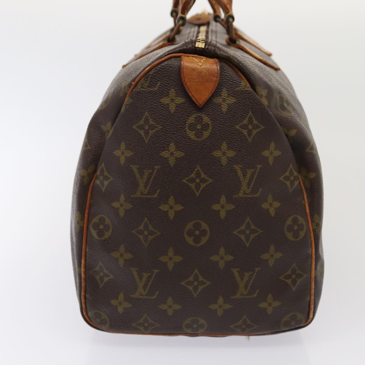 LOUIS VUITTON Monogram Speedy 35 Hand Bag M41524 LV Auth 84332