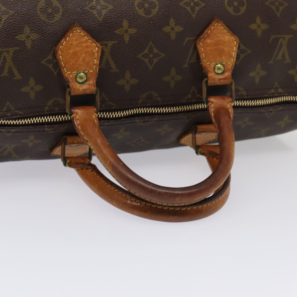 LOUIS VUITTON Monogram Speedy 35 Hand Bag M41524 LV Auth 84332