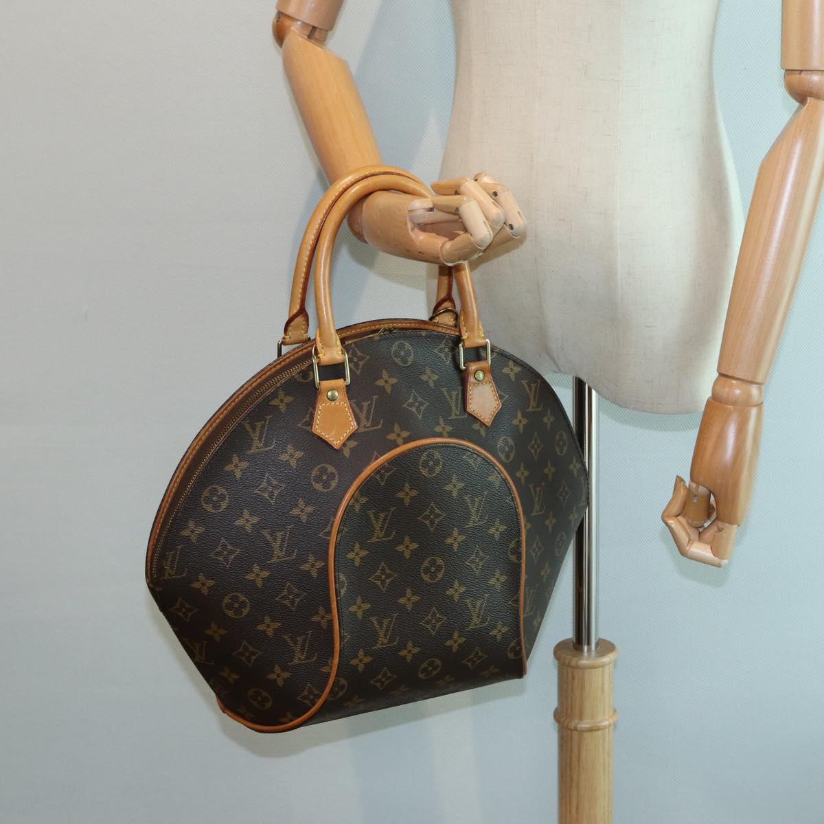 LOUIS VUITTON Monogram Ellipse MM Hand Bag M51126 LV Auth 84340