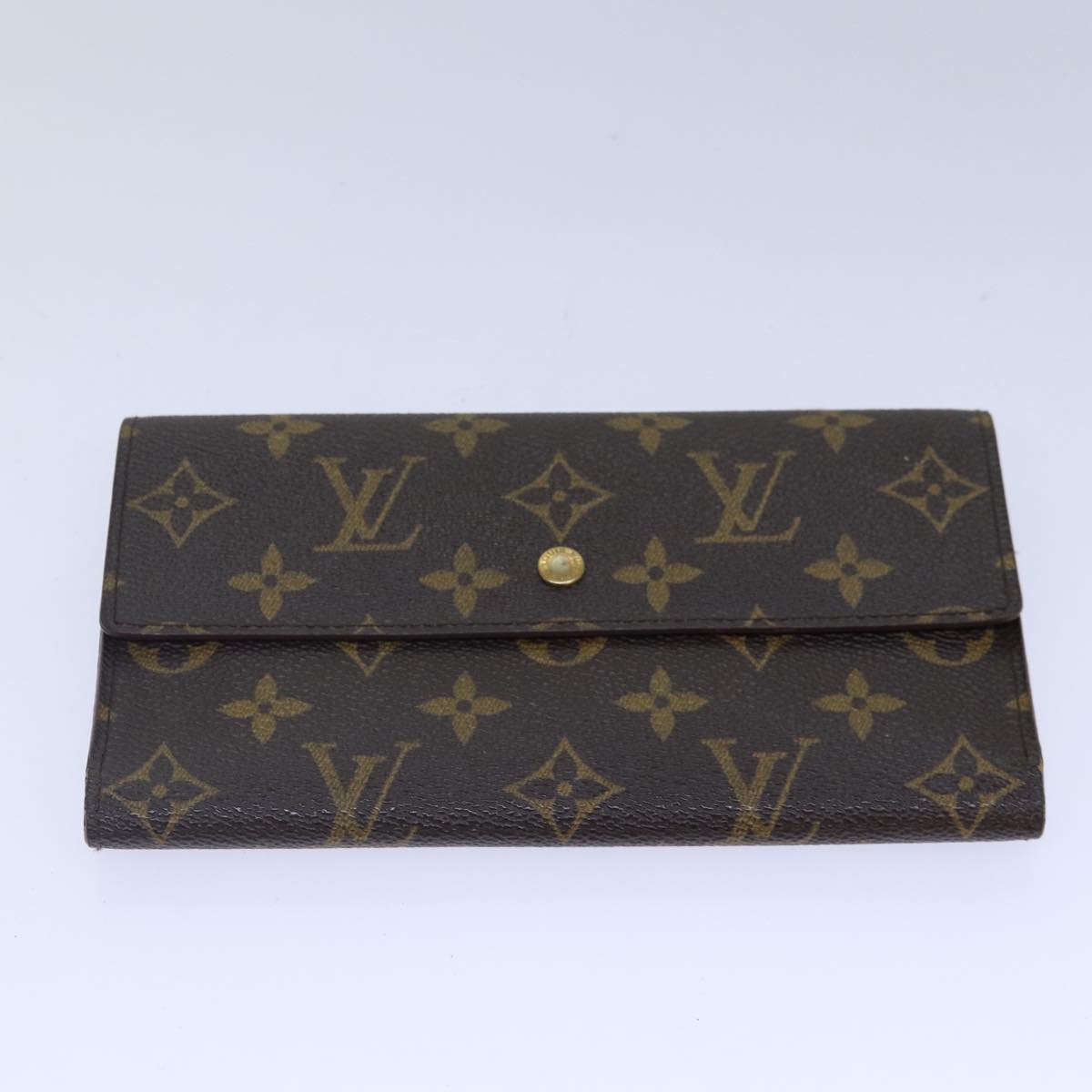 LOUIS VUITTON Monogram Portefeuille International Wallet 2Set LV Auth 84348