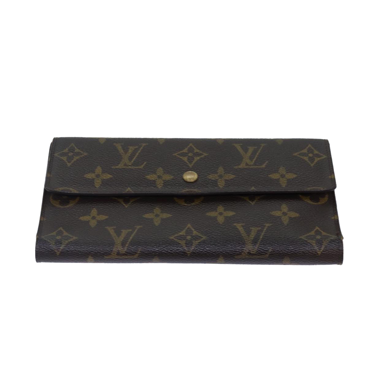 LOUIS VUITTON Monogram Portefeuille International Wallet 2Set LV Auth 84348 - 0