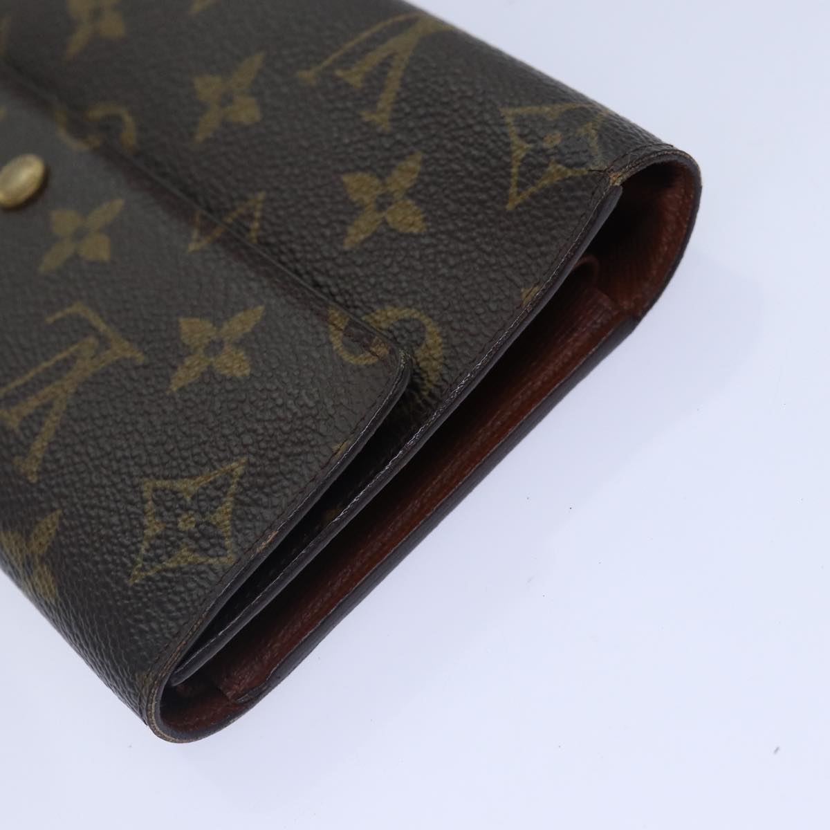 LOUIS VUITTON Monogram Portefeuille International Wallet 2Set LV Auth 84348