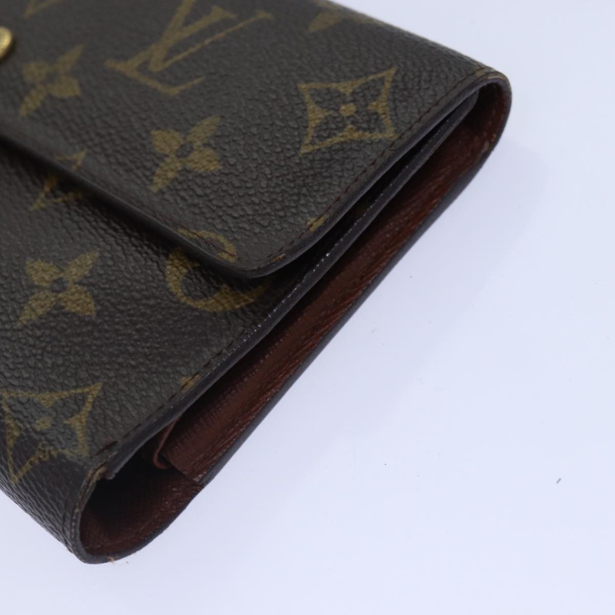 LOUIS VUITTON Monogram Portefeuille International Wallet 2Set LV Auth 84348