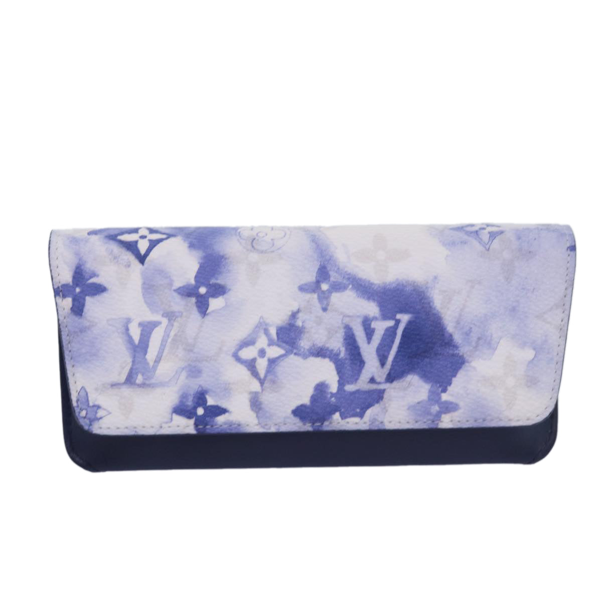 LOUIS VUITTON Monogram Watercolor Etui Lunette Glasses Case GI0589 Auth 84357A