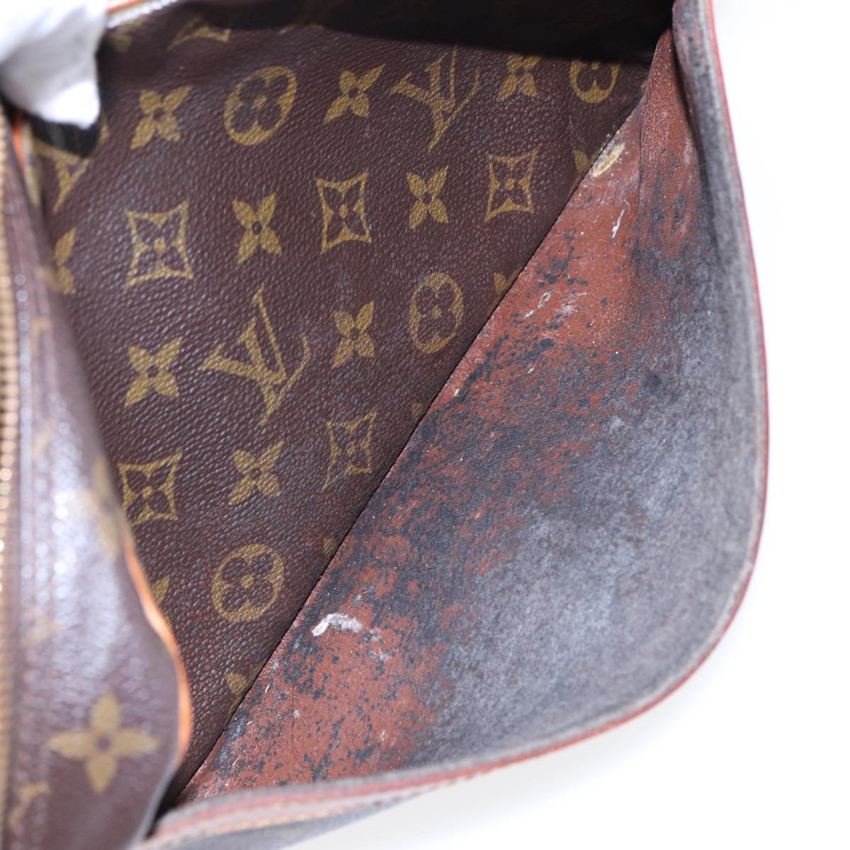 LOUIS VUITTON Monogram Compiegne 28 Clutch Bag M51845 LV Auth 84365