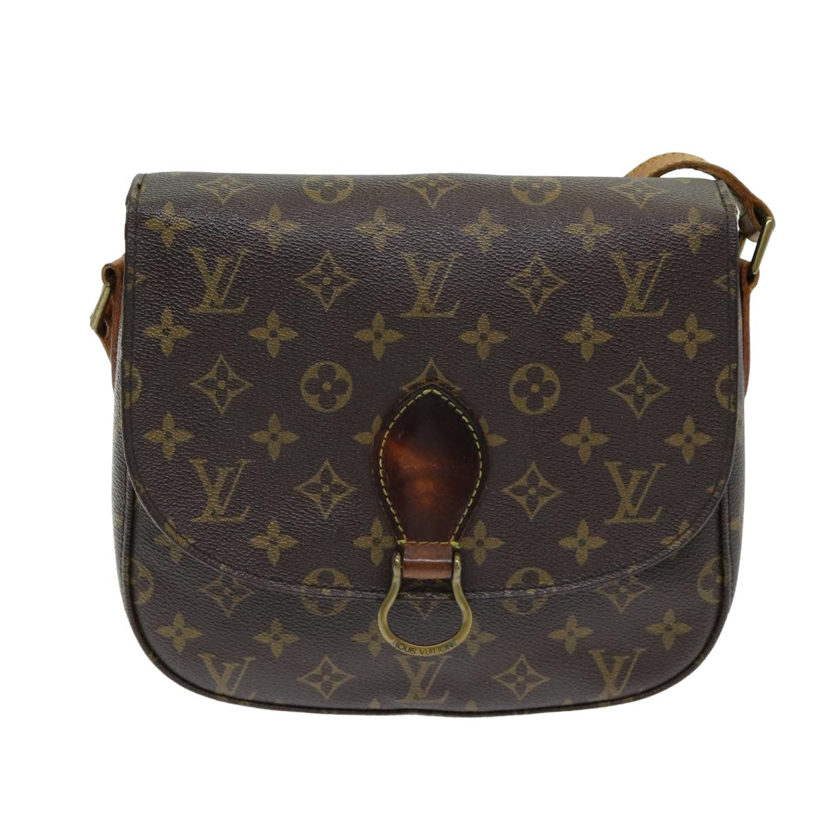 LOUIS VUITTON Monogram Saint Cloud GM Shoulder Bag M51242 LV Auth 84366