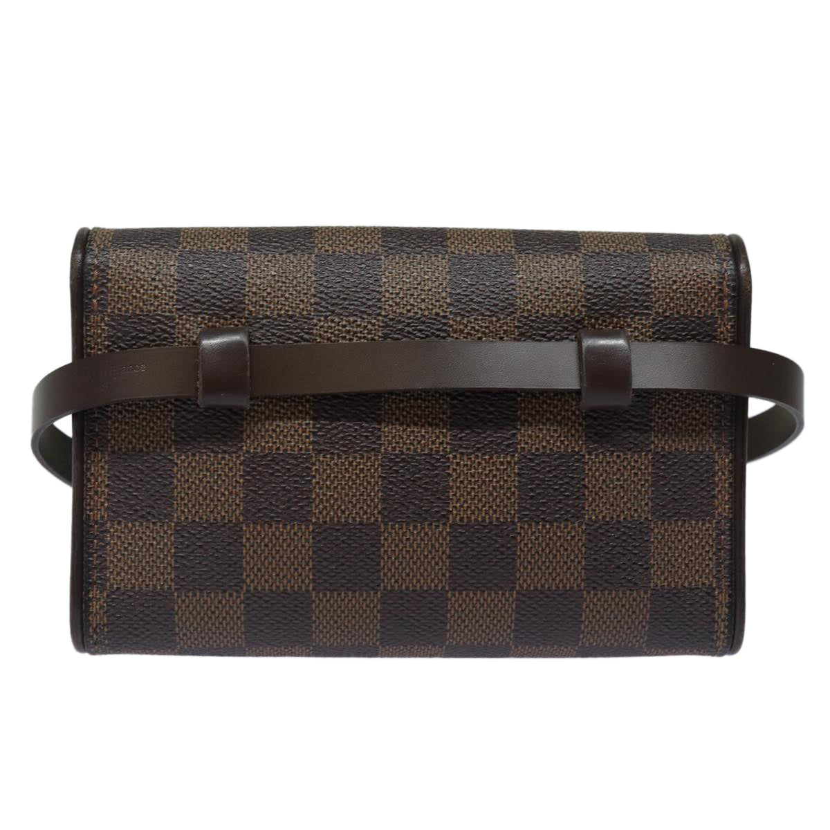 LOUIS VUITTON Damier Ebene Pochette Florentine Waist Bag N51856 LV Auth 84369 - 0