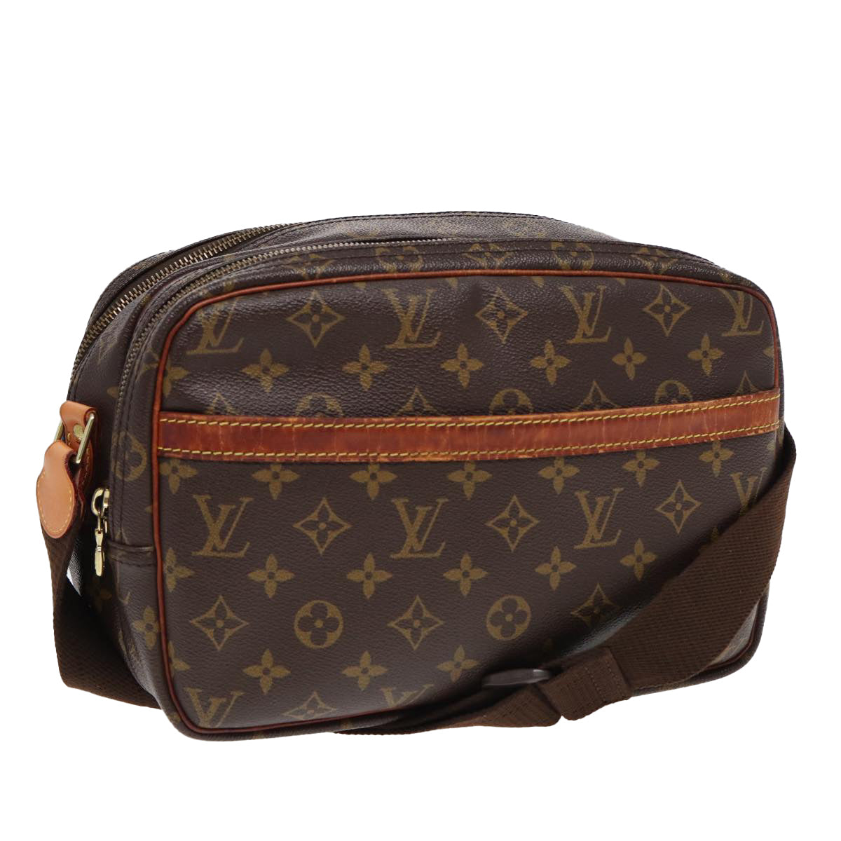 LOUIS VUITTON Monogram Reporter PM Shoulder Bag M45254 LV Auth 84375