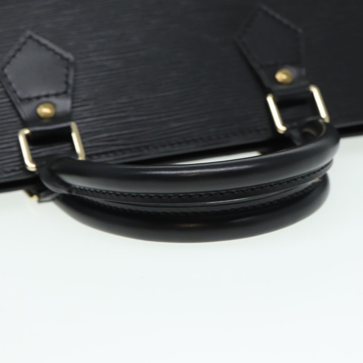 LOUIS VUITTON Epi Sac Triangle Hand Bag Black M52092 LV Auth 84386