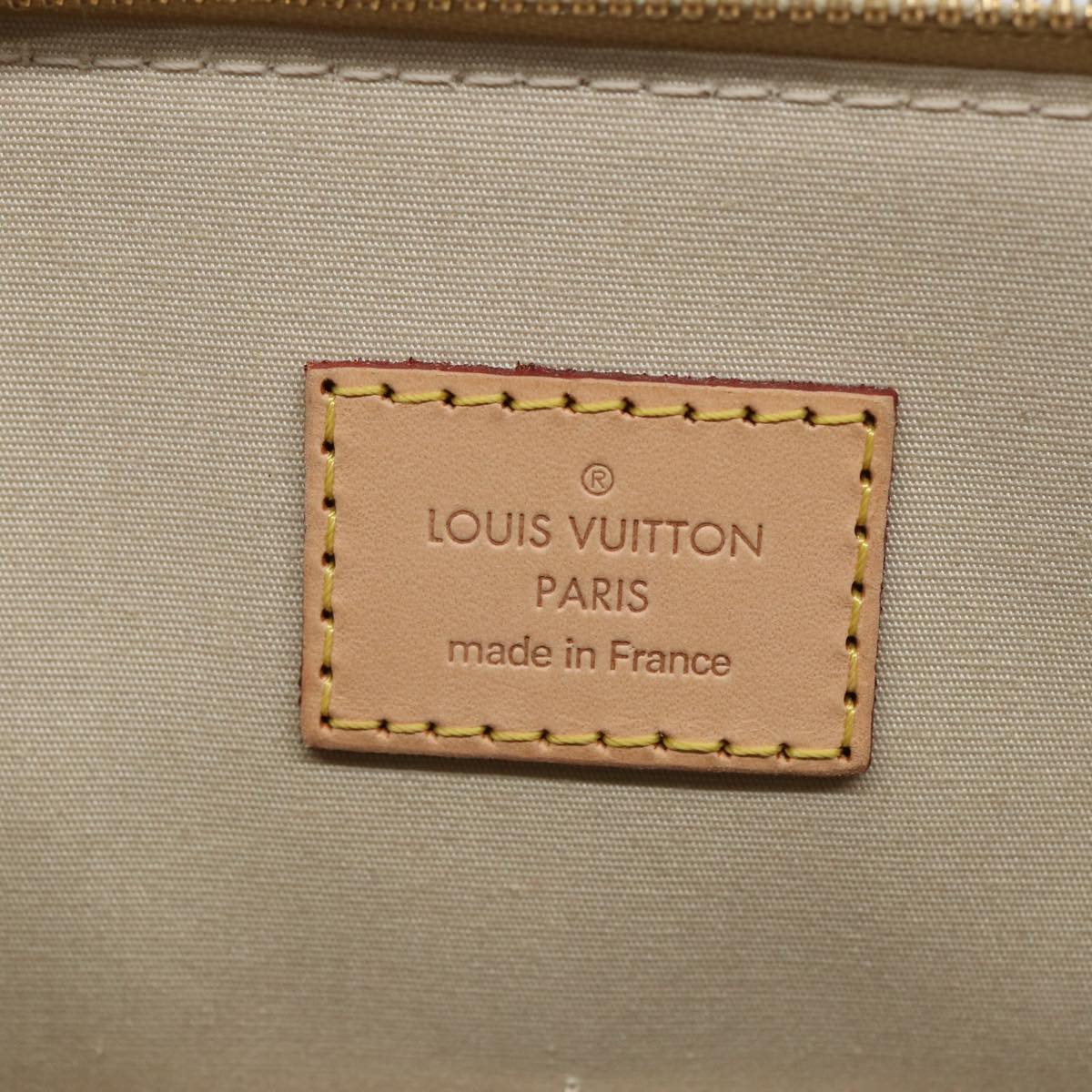 LOUIS VUITTON Monogram Vernis Alma PM Hand Bag Citrin M90101 LV Auth 84388