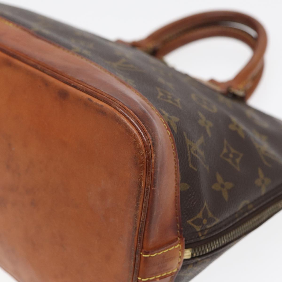 LOUIS VUITTON Monogram Alma Hand Bag M51130 LV Auth 84391