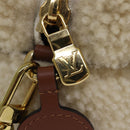 LOUIS VUITTON Monogram Teddy Beach Pouch Beige Black M68599 LV Auth 84395SA-9